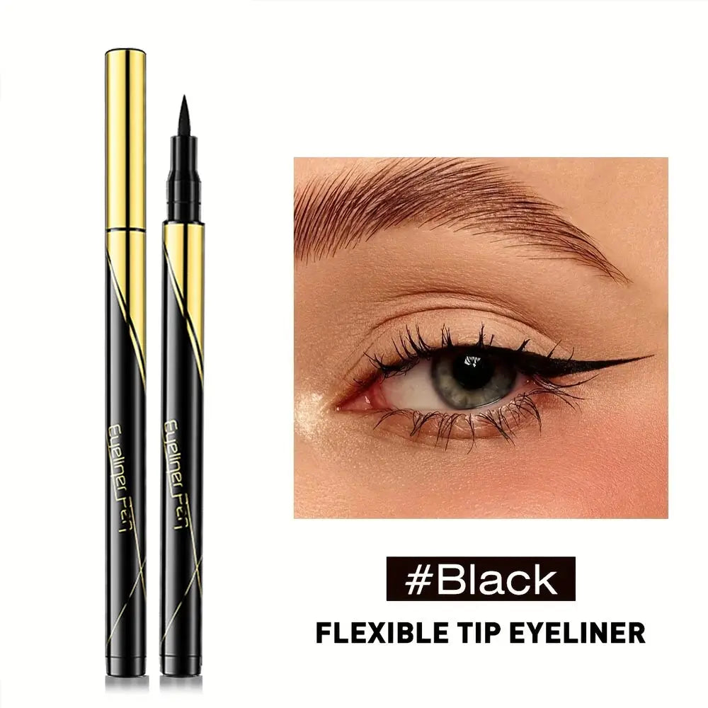 Eyeliner Pencil Makeup Long Lasting Smooth Matte Eye Liner Waterproof Anti Smudge Liquid Eyeliner Pen Eyes Cosmetics