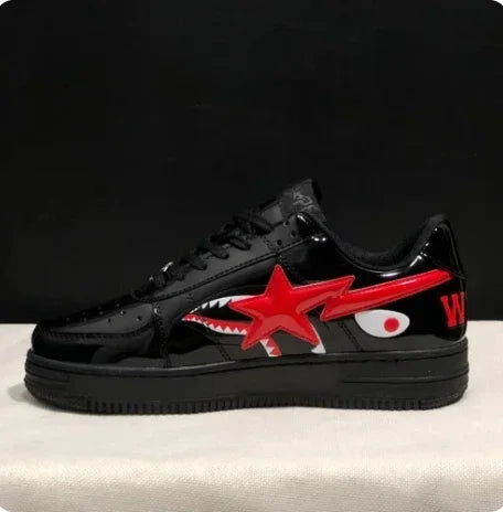 A BATHING APE Men and Women Low STA Shark Sports Sneakers Vibe BapeGoose Unisex Bapesta Outdoor Skateboarding Walking Shoes