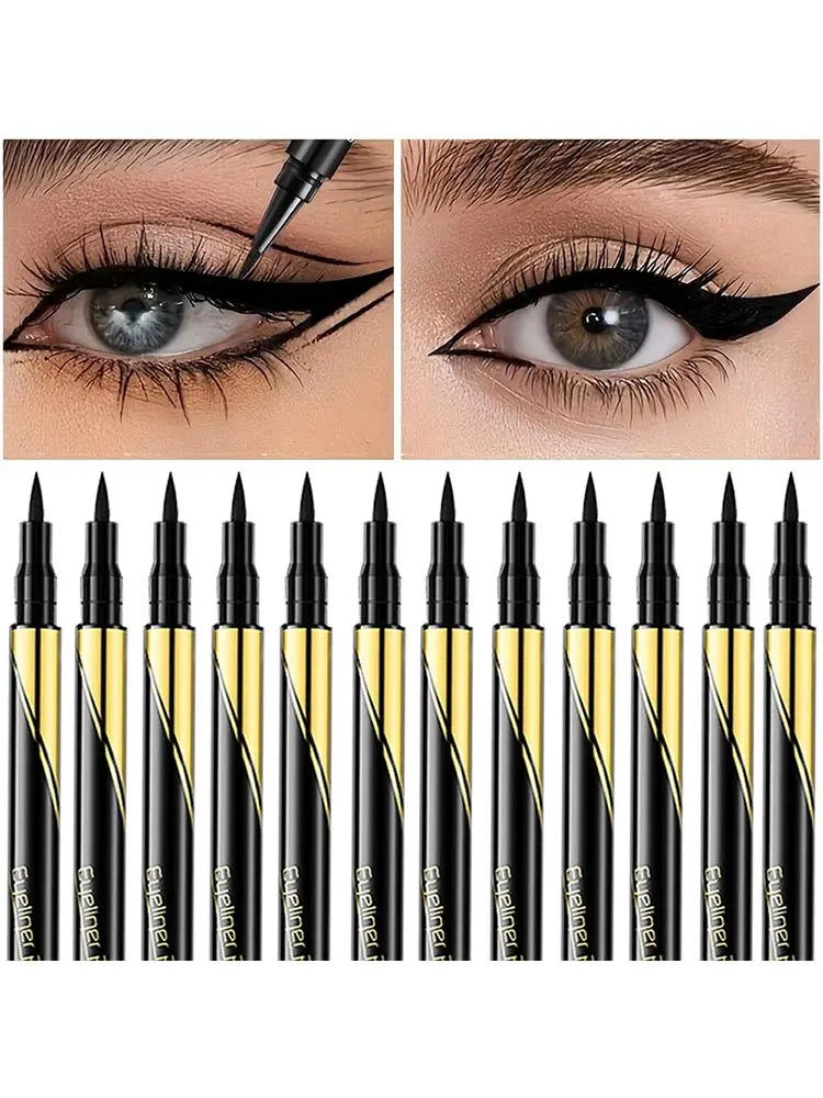 Eyeliner Pencil Makeup Long Lasting Smooth Matte Eye Liner Waterproof Anti Smudge Liquid Eyeliner Pen Eyes Cosmetics