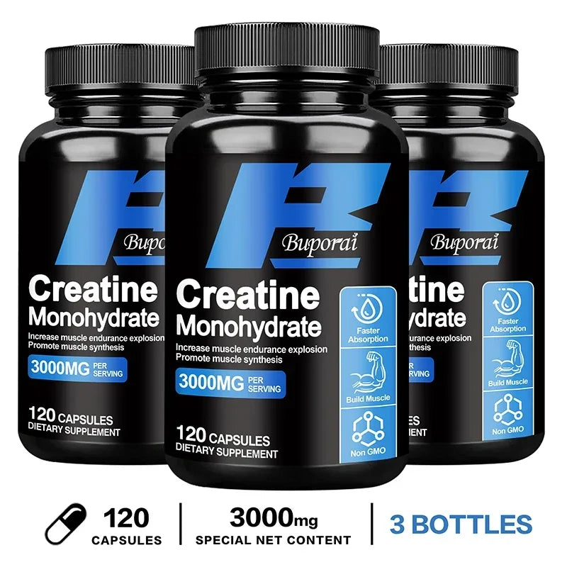 Creatine Monohydrate - Improves Energy and Endurance, Increases Muscle Mass, and Athletic Performance