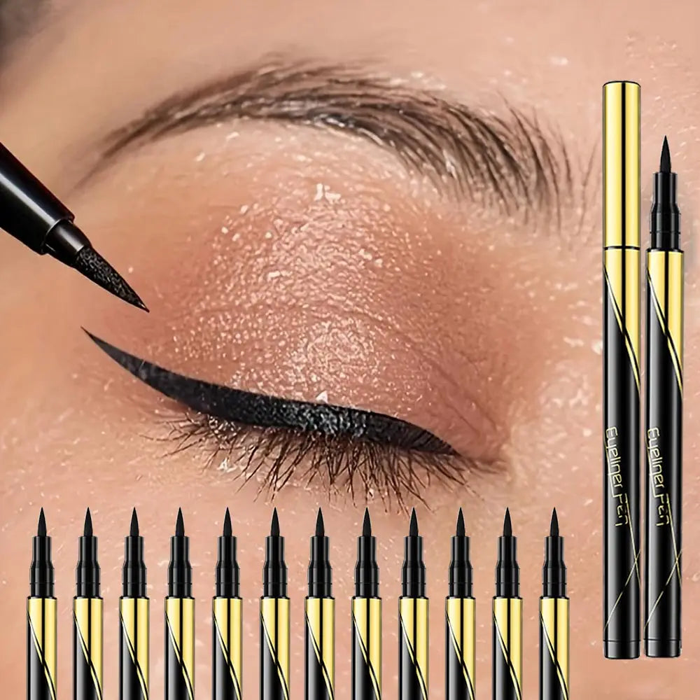Eyeliner Pencil Makeup Long Lasting Smooth Matte Eye Liner Waterproof Anti Smudge Liquid Eyeliner Pen Eyes Cosmetics