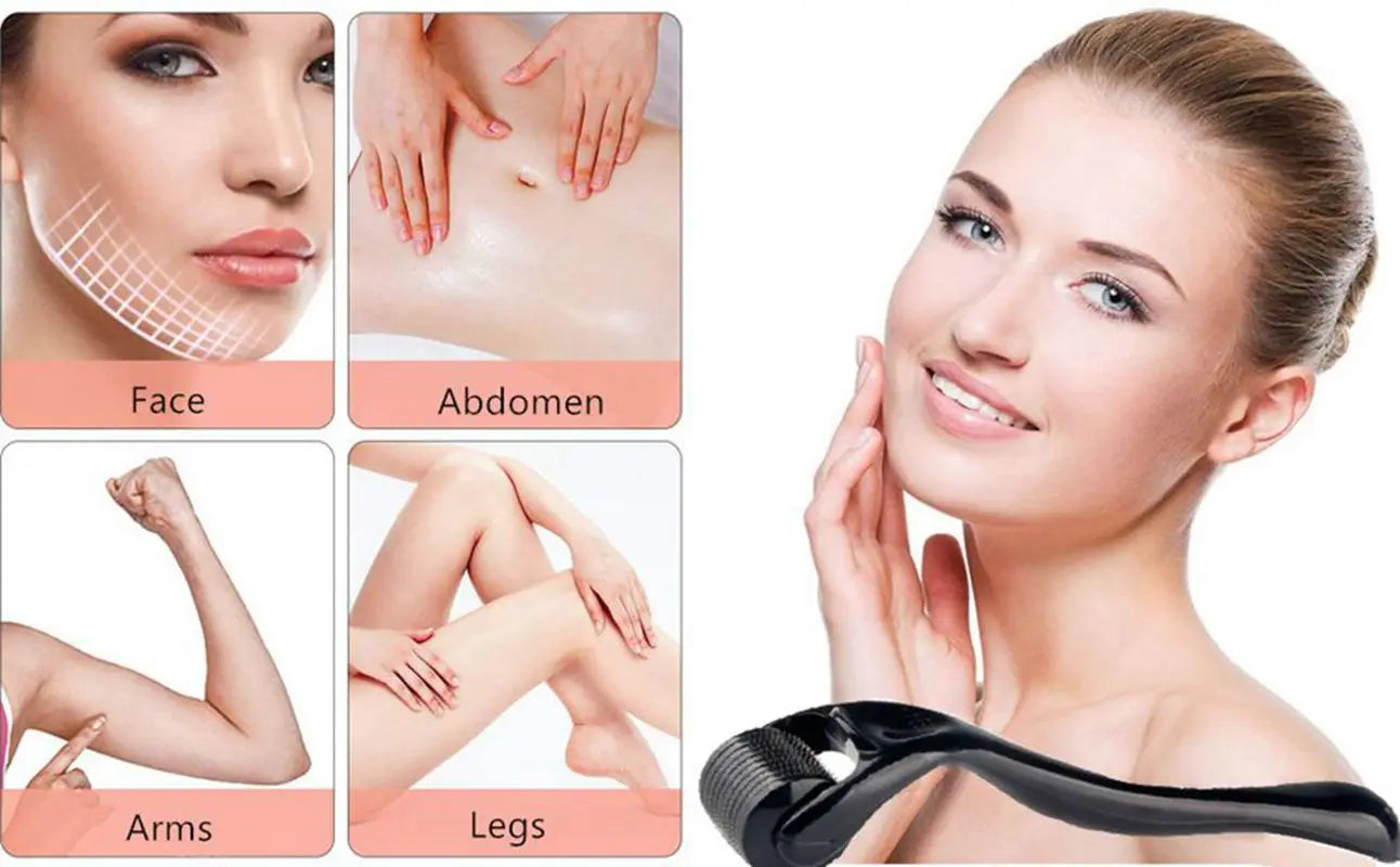 0.2/0.25/0.3mm Derma Roller for Hair Beard Grow Facial Skin Face 540 Microneedles Cosmetic Beauty Instrument for Women and Man